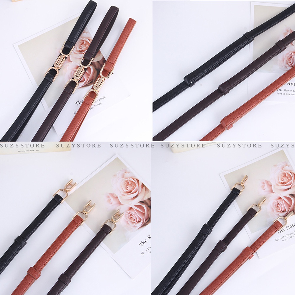 ĐAI VÁY nữ nhỏ 1.5cm Suzystore - THẮT LƯNG nữ bản nhỏ nịt áo váy tròn nhỏ cài tiện lợi - Đai thắt áo nhỏ xinh TLSU3