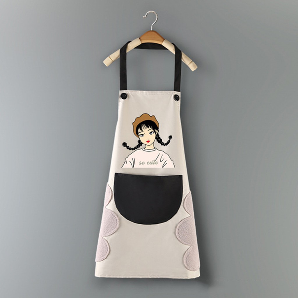 Tạp Dề Chống Thấm có túi đựng và chỗ lau tay siêu cute [Hàng có sẵn] | BigBuy360 - bigbuy360.vn