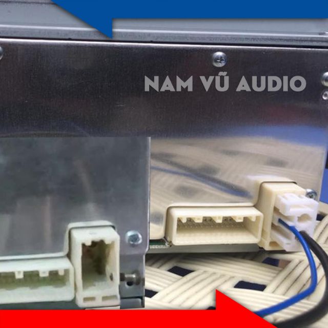 Jack chuyển ăng ten vuông 2 lỗ thành Tròn - dùng cho CD ô tô