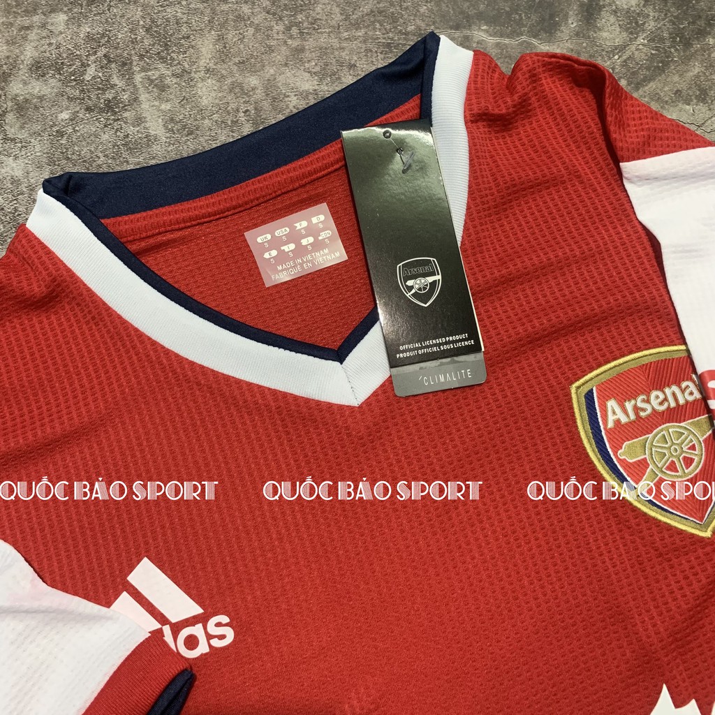Arsenal mùa giải 21/22-Bộ áo bóng đá bản Fan vải Thái cao cấp