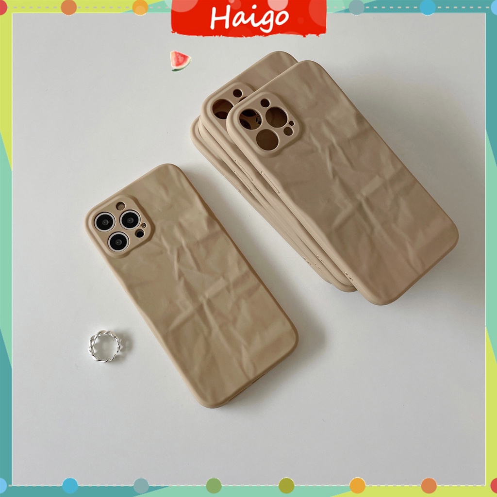 Ốp Điện Thoại Nhựa Mềm Màu Khaki Cho iPhone14 13 12 Mini 11 PRO MAX 6 / 6s 7 / 8plus SE2 X / XS XR XSMAX #Hg5070