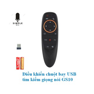 Chuột bay G10 điều khiển giọng nói 1 nút học lệnh- Hàng tốt Full Box 100% Tặng kèm Pin