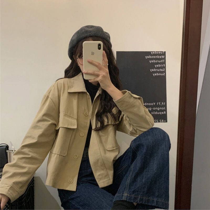 [Order] Áo khoác túi hộp ulzzang dáng ngắn thời trang (ảnh thật) | BigBuy360 - bigbuy360.vn