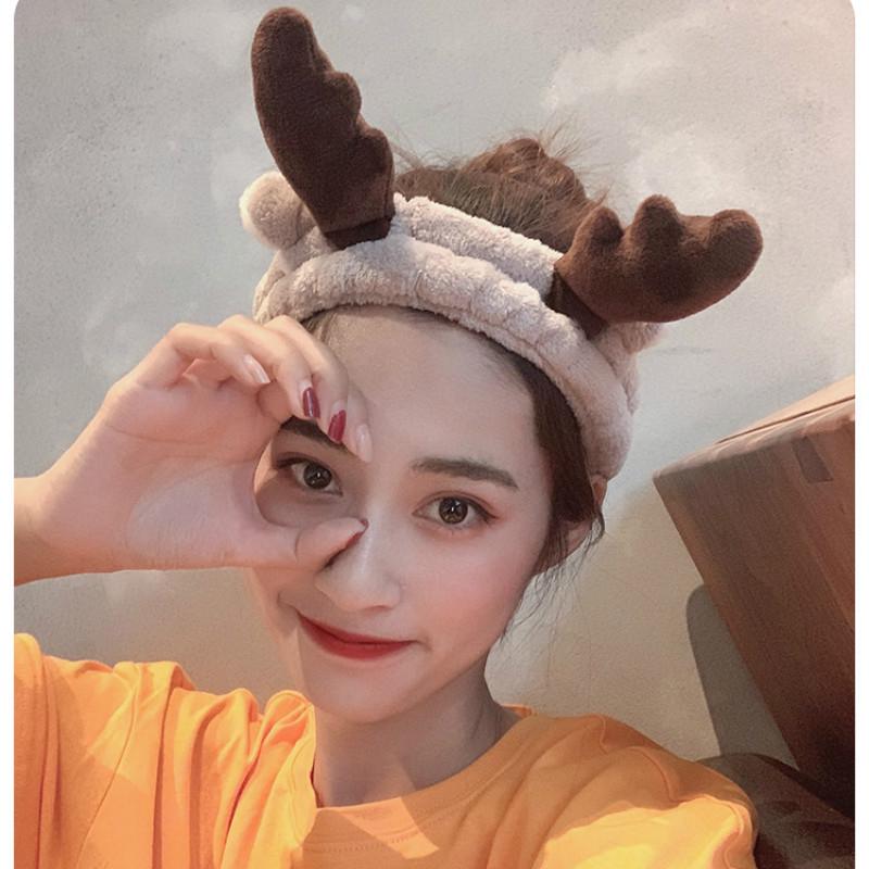 【Bờm Tóc】Băng đô Cài Tóc Rửa Mặt Hình Bướm Dễ Thương Hàn Quốc Cho Nữ