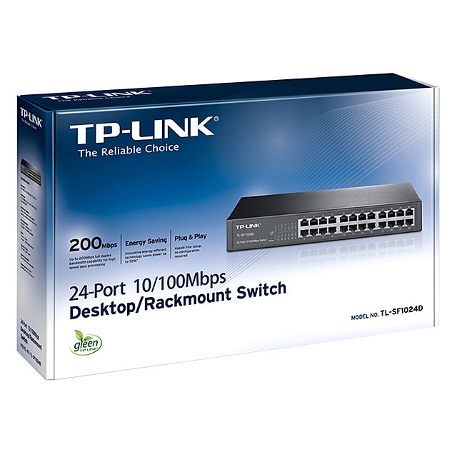 [Mã 154ELSALE2 giảm 7% đơn 300K] TP-Link TL-SF1024D - Bộ Chia Mạng 24 Cổng - Bao bì không đẹp