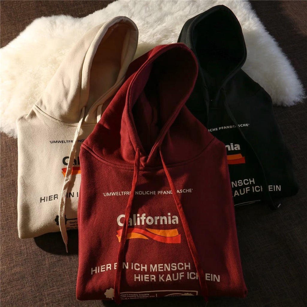 Áo Hoodie In Chữ Phong Cách Retro Mỹ
