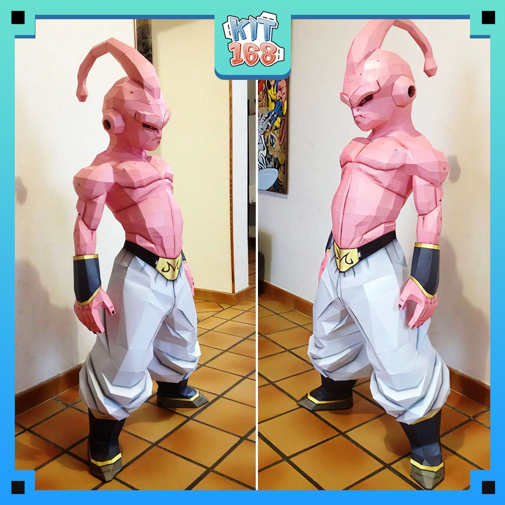 Mô hình giấy Anime Kid Buu Life size (tỉ lệ 1:1) cao 1m3 - Dragon Ball