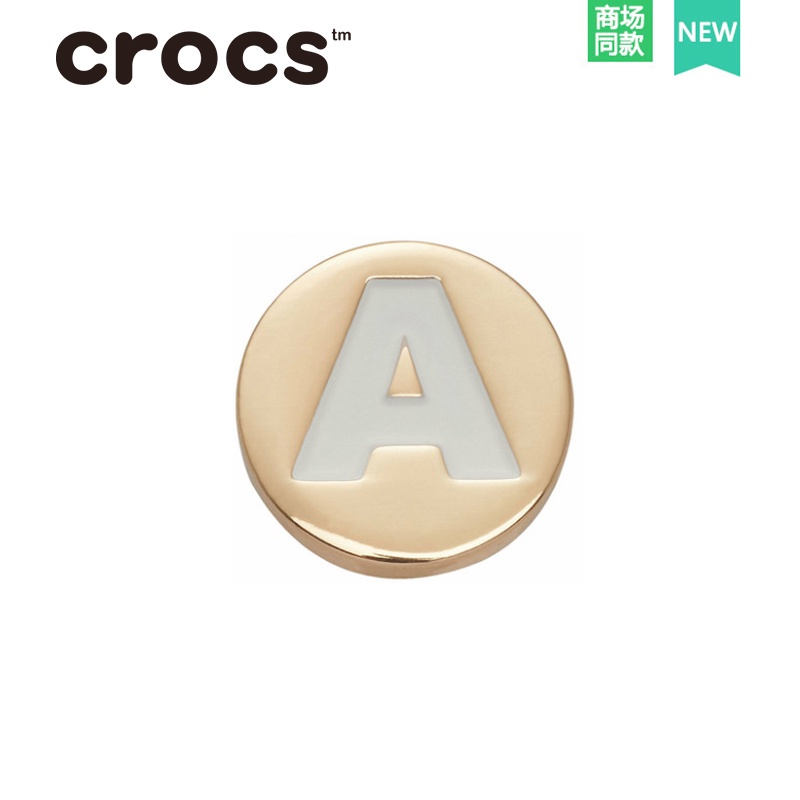 Crocs Phụ Kiện Trang Trí Giày Dép Bằng Kim Loại In Chữ Cái Tiếng Anh DIY