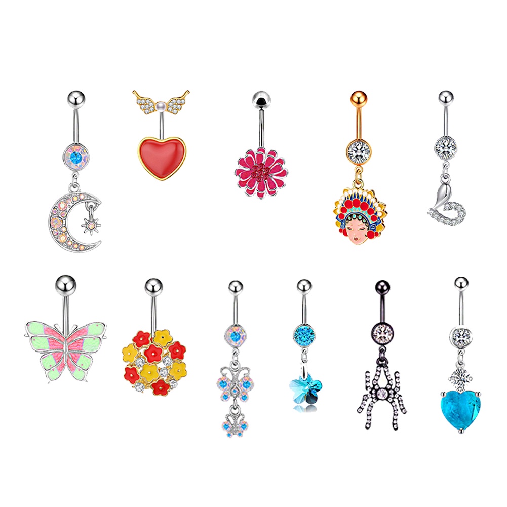 Khuyên RốN HìNh Tim/ CáNh BướM Xinh XắN