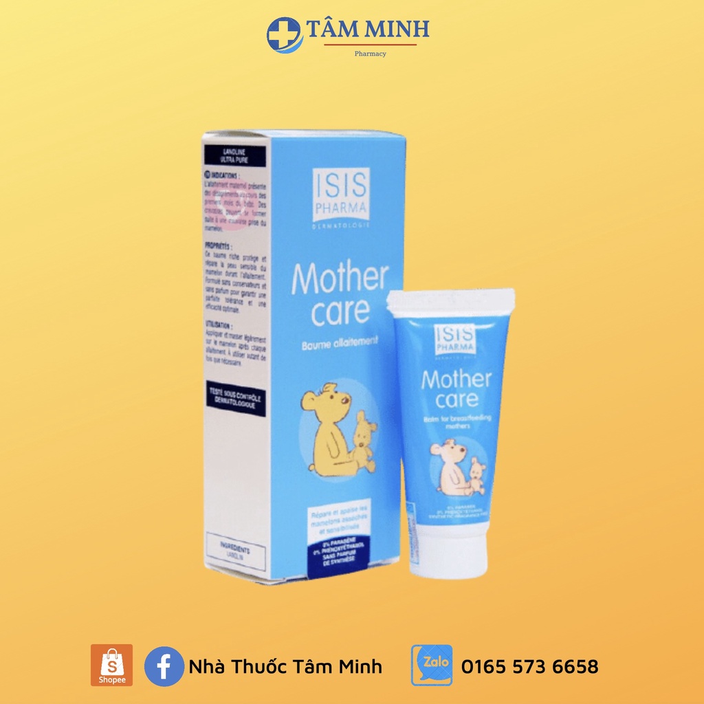 ISIS PHARMA MOTHER CARE KEM HỖ TRỢ TRỊ NẺ MÔI, KHÔ DA, GIẢM NỨT NÚM VÚ