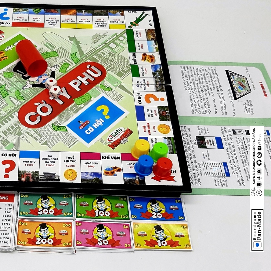Trò chơi Cờ tỷ phú monopoly Phiên Bản Các Địa Danh Việt Nam