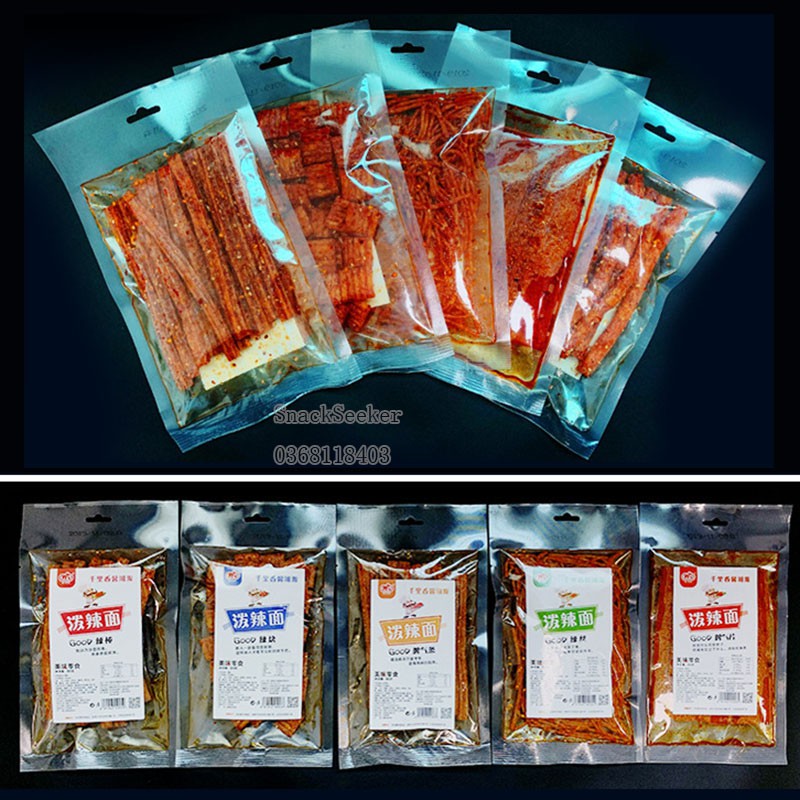 MỚI - Tổng hợp 5 loại thanh cay, tăm cay - Đồ ăn vặt Trung Quốc - Snackseeker