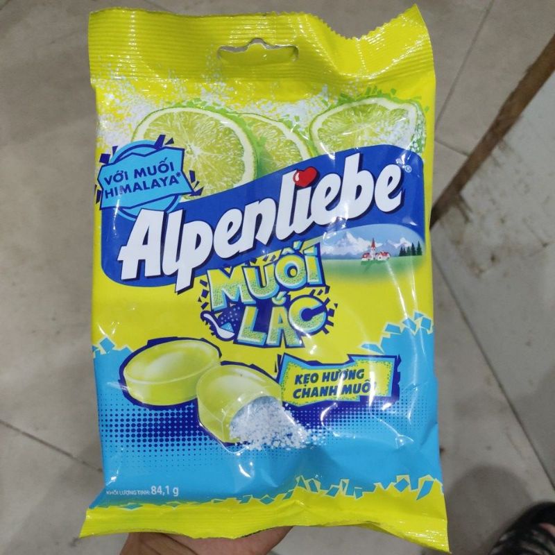 Kẹo Alpenliebe muối lắc hương chanh muối gói 84,1g