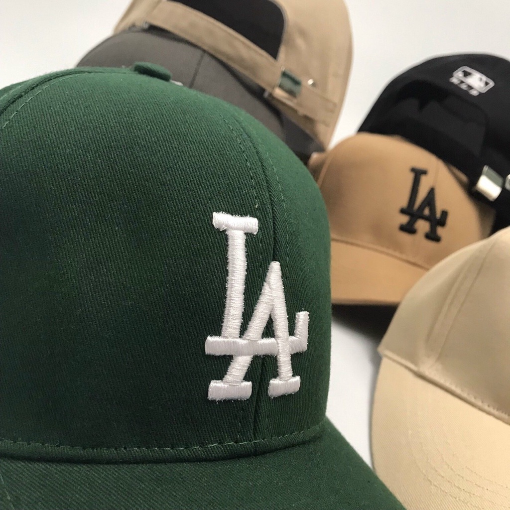 Mũ lưỡi trai Nón kết thêu chữ LA chất kaki cao cấp form unisex nam nữ hợp thời trang GUTADI