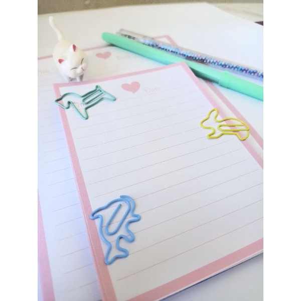 Giấy note học từ vựng, giấy viết thư màu pastel. Khổ a6