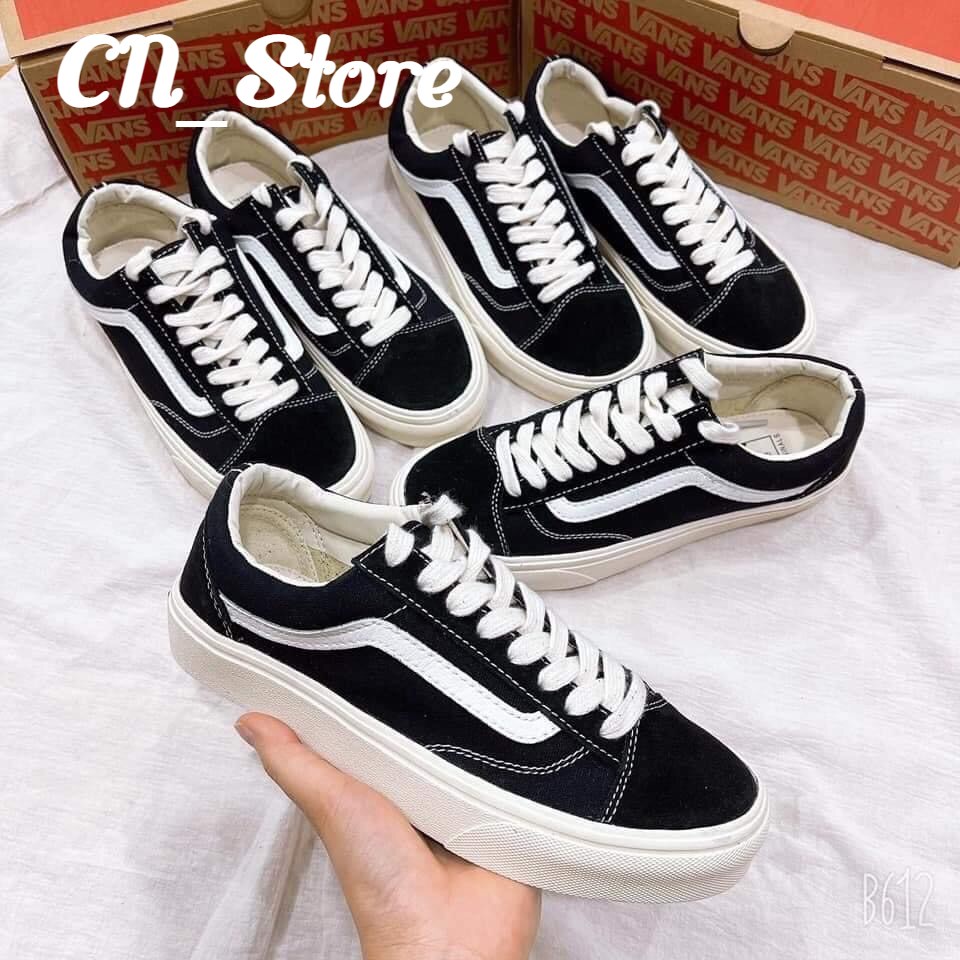 Giày vans nam nữ, giày thể thao cổ thấp đen trắng,bản trung 11 | BigBuy360 - bigbuy360.vn