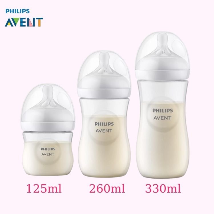 Bình Sữa Philips Avent Natural Tách Sét 125ml/260ml/330ml Mẫu Mới | Minizon Kids