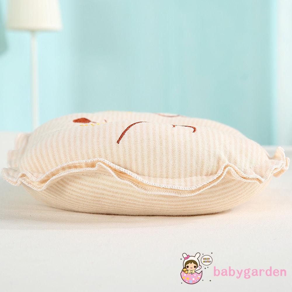 Gối ngủ cotton chống lăn đáng yêu cho bé sơ sinh