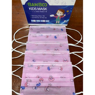 HỘP 50 CÁI KHẨU TRANG Y TẾ 4 LỚP KHÁNG KHUẨN TRẺ EM