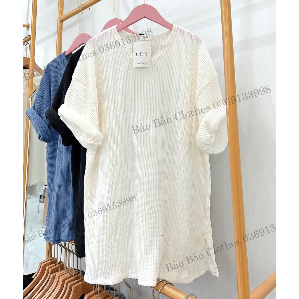 Áo Thun Nam Nữ  Chất Tổ Ong Hàn Quốc Cổ V Vải Dày Mịn Thoáng Mát Thiết Kế Thời Trang Kiểu Dáng Năng Động Trẻ Trung