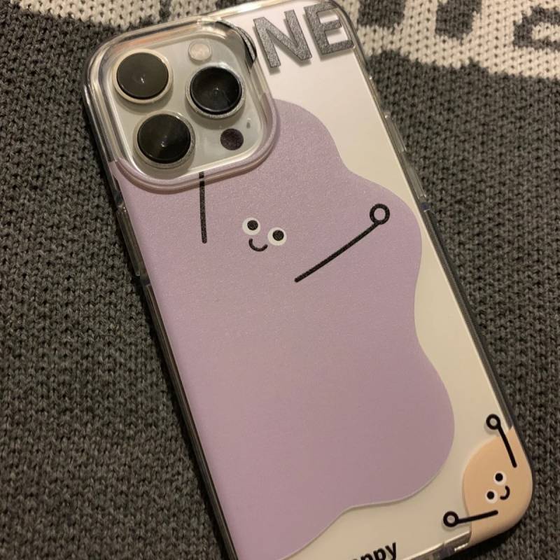 Ốp điện thoại trong suốt bao phủ toàn diện vui nhộn Xiaohongshu thích hợp cho iPhone113 12promax / 11 xr / xs 7 / 8p