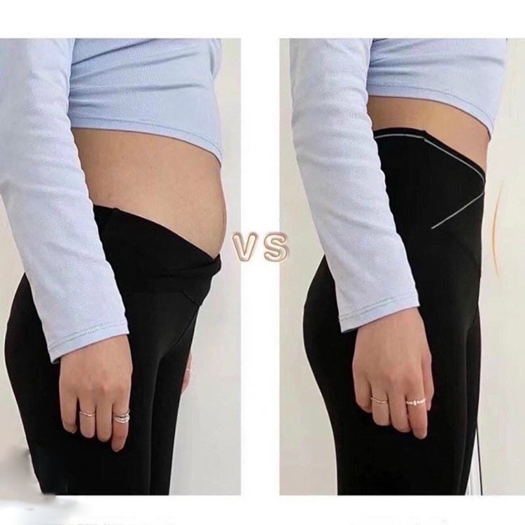 Quần legging lưng cao cạp chéo Tregging skiny nâng mông thon bụng