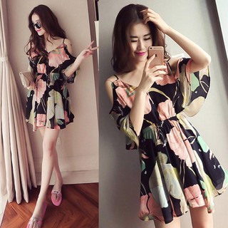 Đầm big size quảng châu voan hoa D31