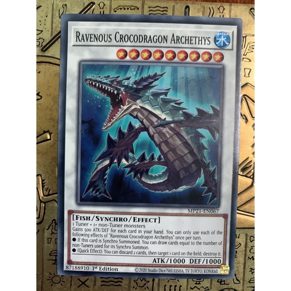 Bài yugioh: ravenous crocodragon archethys