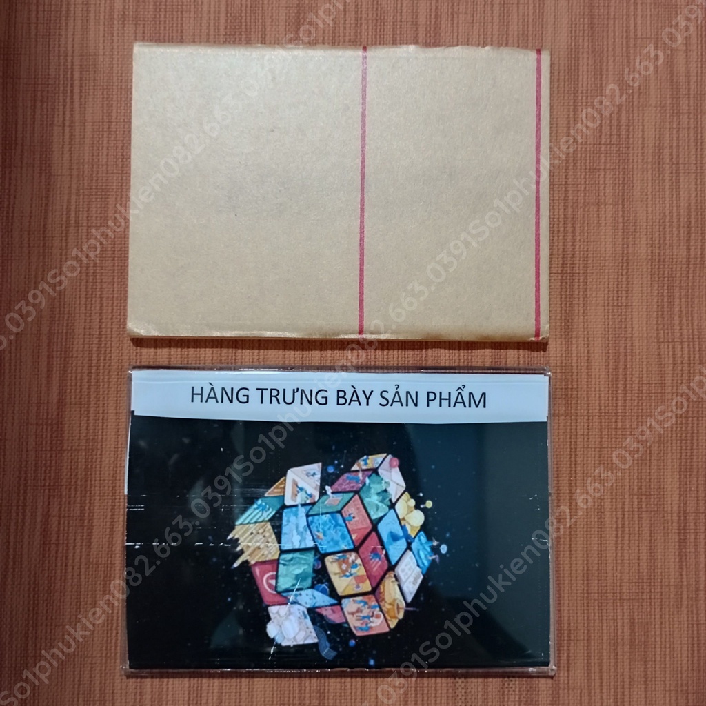 Tấm mica cứng trong suốt để trưng thông tin, hình ảnh (kích thước 12cm x 8.5cm)