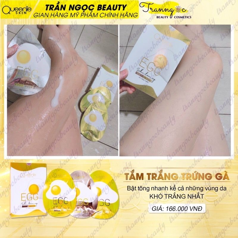 Tắm Trắng Body Trứng Vàng Queenie Skin Chính Hãng- Mua 1 Được 3