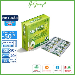 Viên sủi MyVita Strong C [ Hộp 20 viên ] - Giúp bổ sung vitamin và khoáng chất - Hỗ trợ tăng cường sức đề kháng