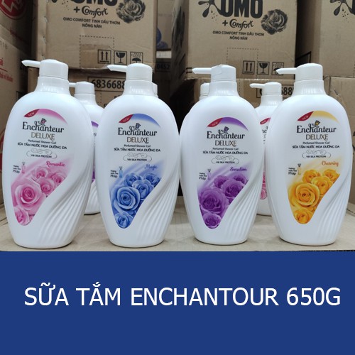 Sữa tắm nước hoa enchanteur charming 650g các loại