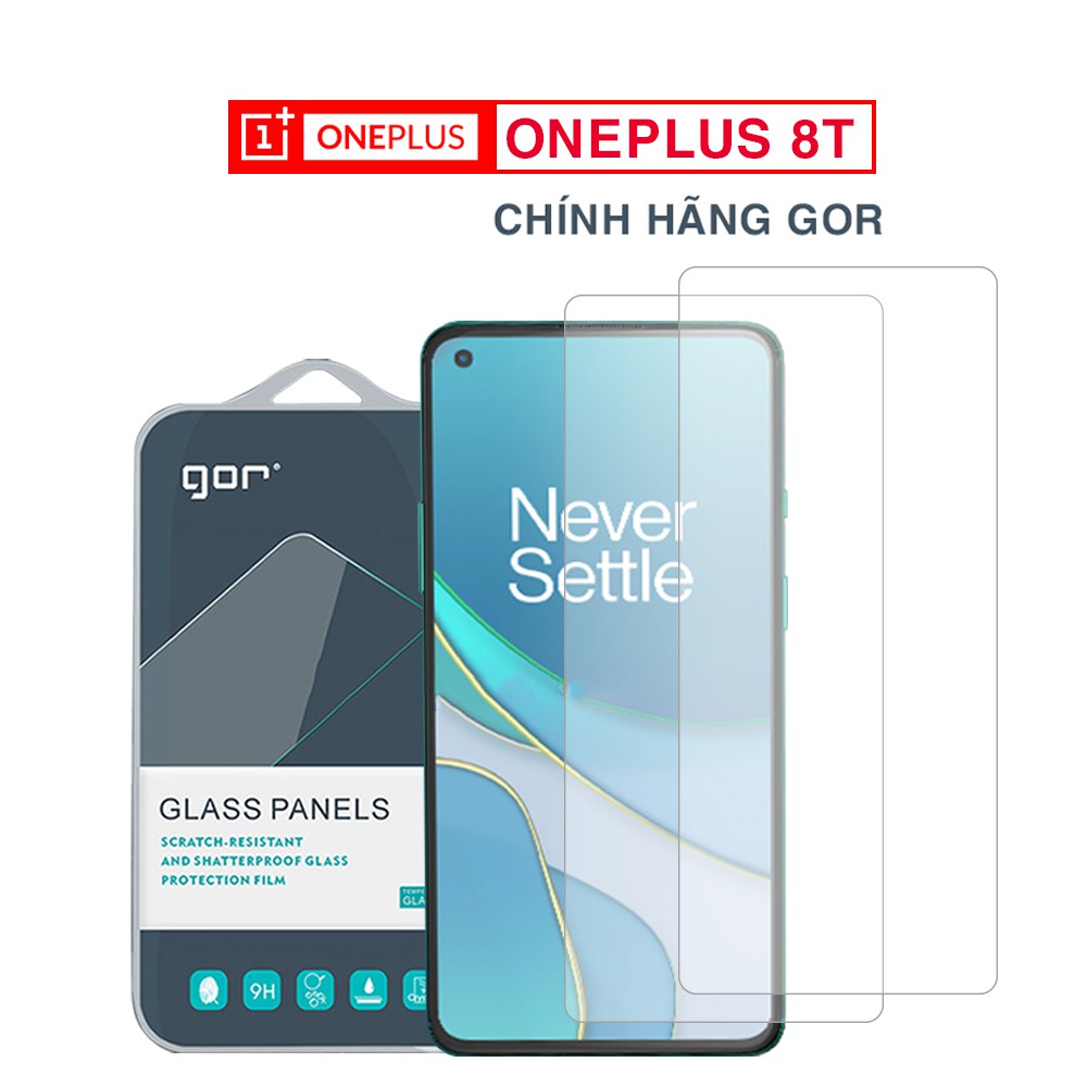 Cường Lực Gor OnePlus 8T Trong Suốt Chống Va Đập Chày Xước Độ Cứng 9H