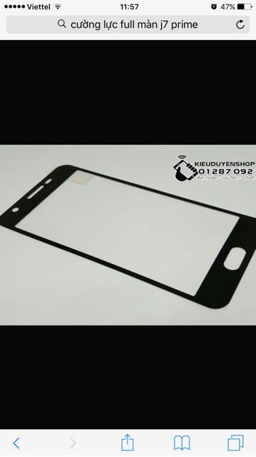 Cường lực j7 Prime, j5 Prime 3D full màn hình