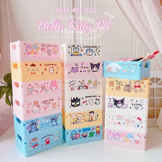 Hộp lưu trữ xếp gọn Hello Kitty Doremon
