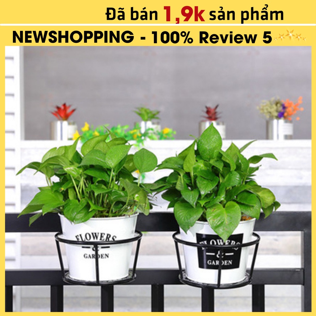 Kệ sắt treo chậu hoa ban công  ⚡️𝐅𝐑𝐄𝐄 𝐒𝐇𝐈𝐏⚡️ giỏ sắt treo chậu hoa ,giá sắt treo chậu hoa ban công