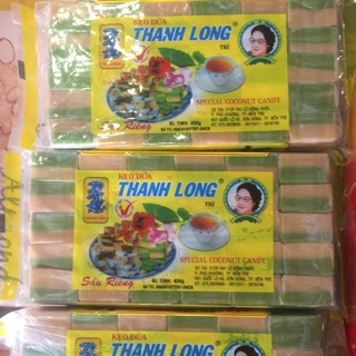 Kẹo dừa thanh long sầu riêng 450gram