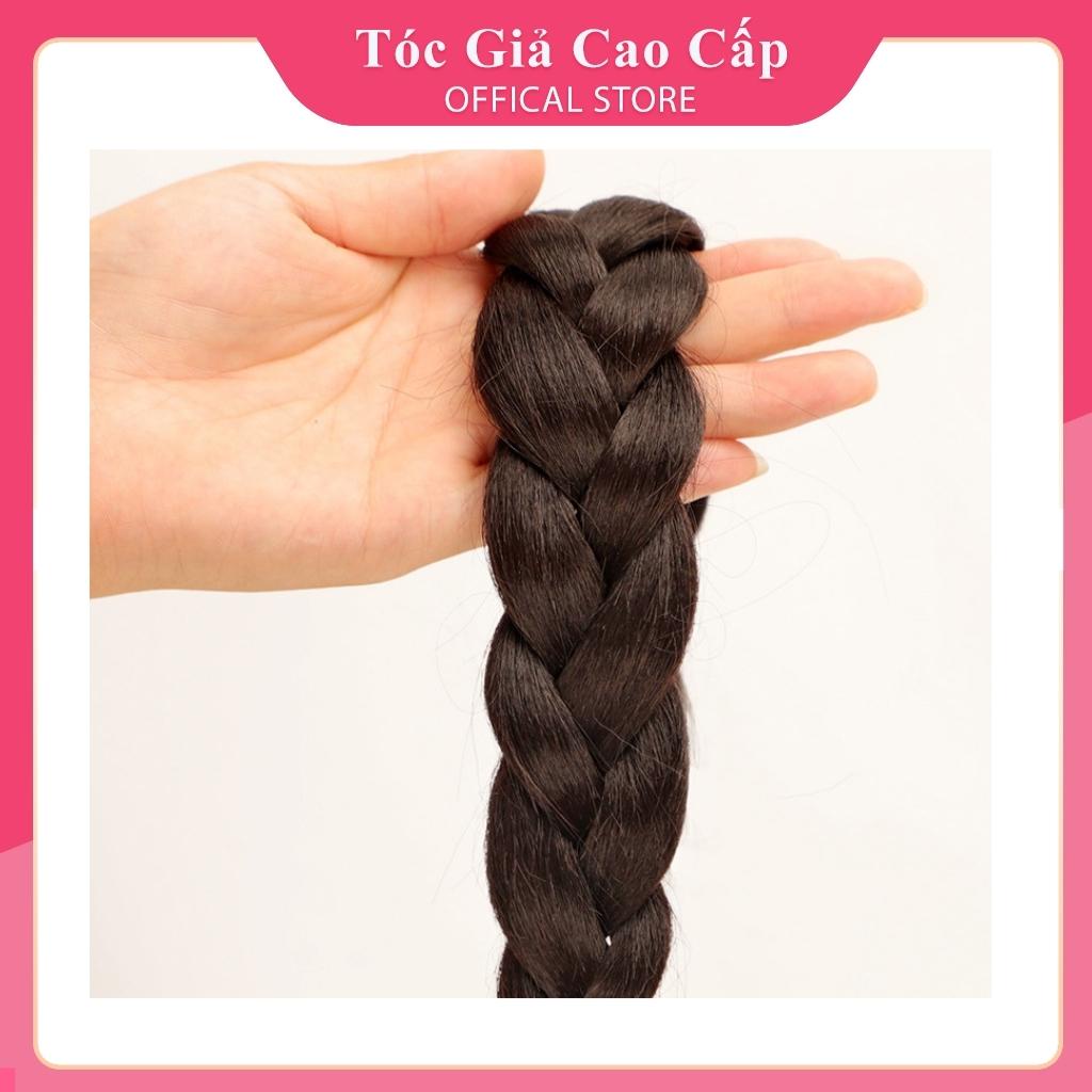 Tóc giả dây cột tóc tết bính 1 loại to, Mã 09