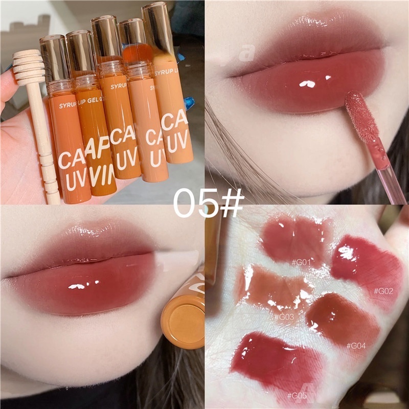 Son Bóng Hiệu Ứng Gương Dưỡng Ẩm Chống Nước Lâu Trôi Không Dính Cốc Hiệu Cappuvini