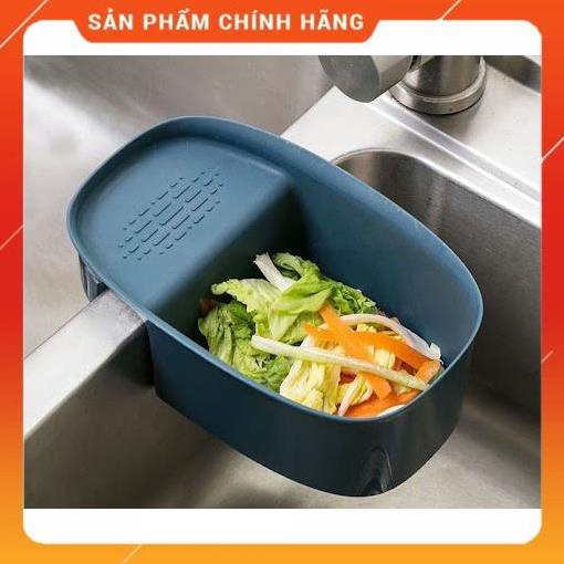 Khay treo bồn rửa bát có lưới lọc rác đa năng