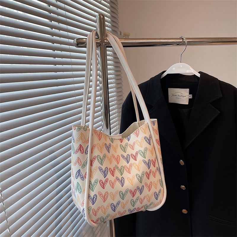 Túi Xách Cỡ Lớn Họa Tiết Cầu Vồng Thời Trang Mùa Hè Cho Nữ