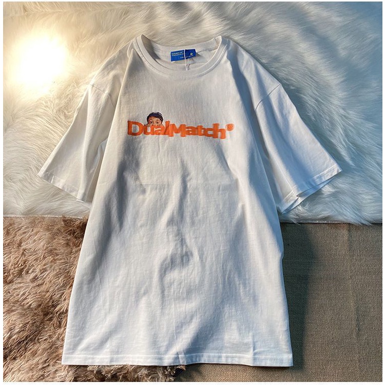 Áo Thun Tay Ngắn 2 Kiểu Dáng Đơn Giản Dễ Phối Đồ Thiết Kế Mới Thời Trang Theo Phong