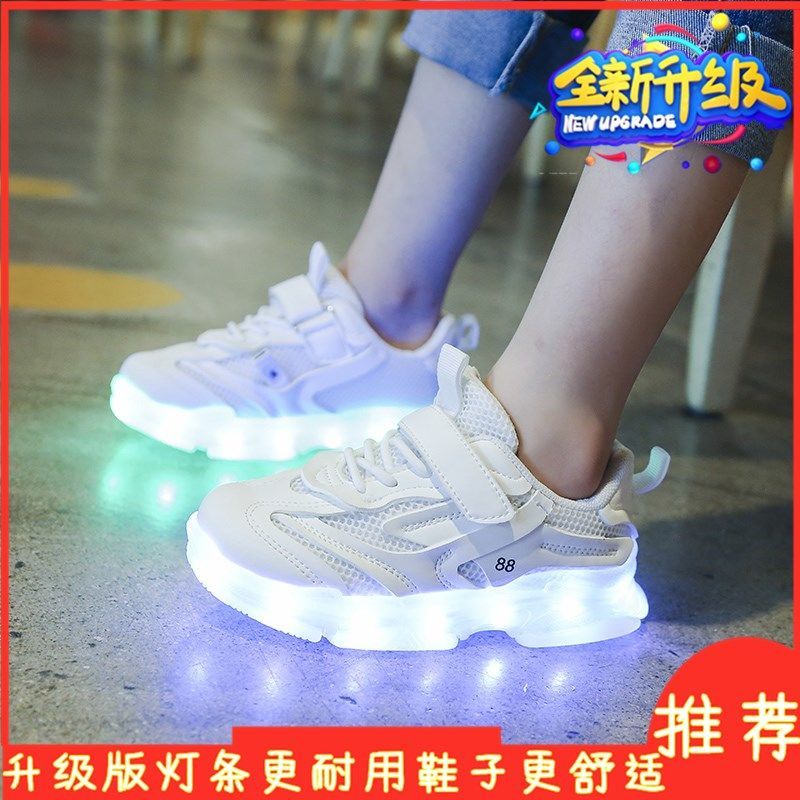 Giày Sandal Có Đèn Led Sạc usb Nhiều Màu Sắc Dành Cho Trẻ Em