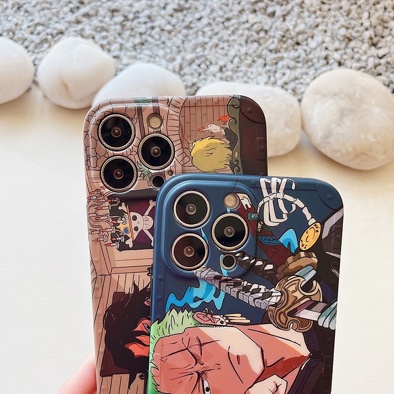 Ốp Điện Thoại Mềm In Hình One Piece Cho iPhone 14 13 11 12 Pro Max Xs Max XR