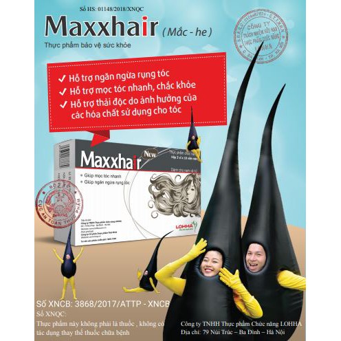 Maxxhair New Hộp 30 Viên - Thực Phẩm Chức Năng Cung Cấp Dưỡng Chất Phục Hồi Tóc