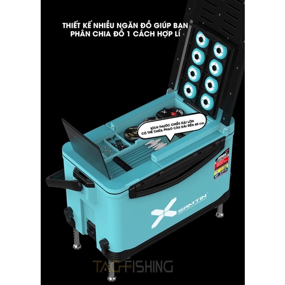 Thùng Câu Đài Xsamtin 3600A 36L - Chính Hãng