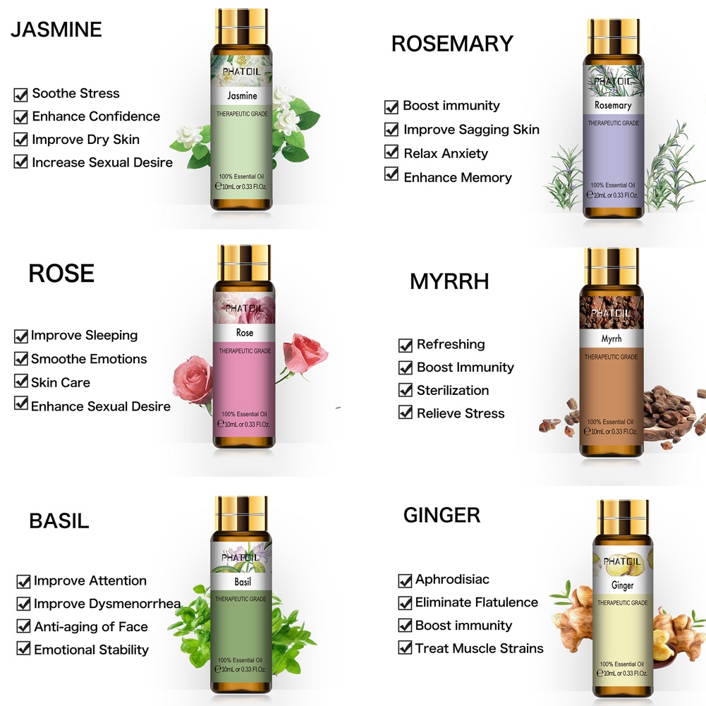 Tinh Dầu Cho Máy Khuếch Tán Hương Thơm 10ml Đa Năng