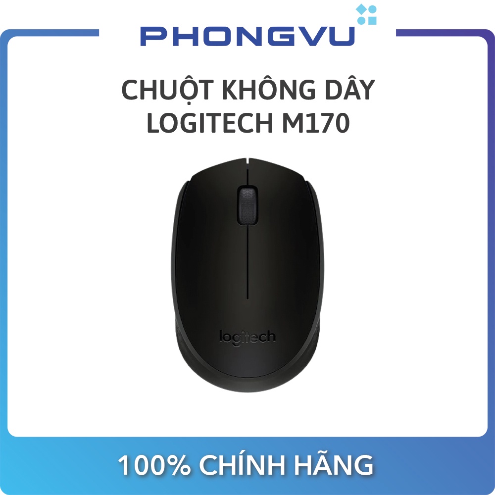 Chuột không dây Logitech M170 (Đen) - Bảo hành 12 tháng