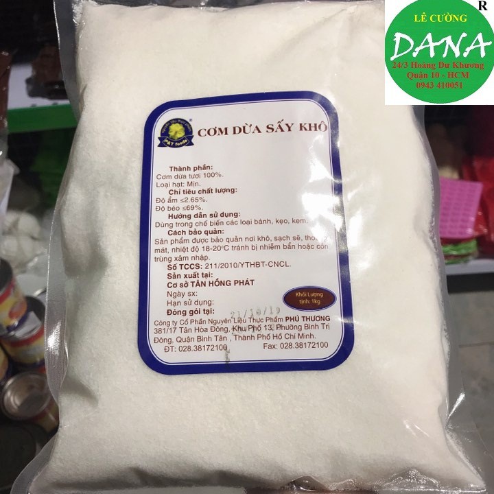 Cơm dừa sấy Phú Thương Mịn gói 1kg