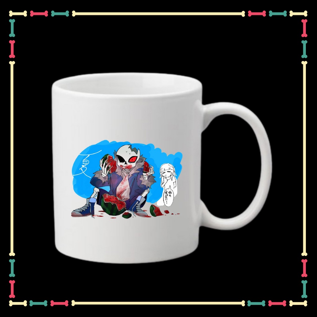 LY SỨ IN HÌNH SANS UNDERTABLE - BIỆT ĐỘI GANGSTER CHO CÁC BÉ UỐNG NƯỚC